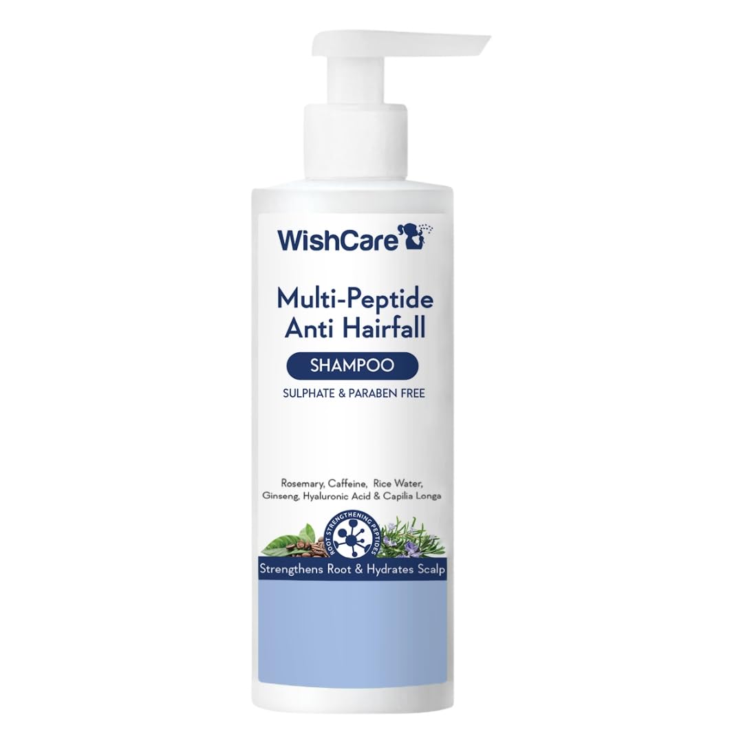 WishCare Shampoing anti-chute eau de riz: stimule le cuir chevelu et les racines.