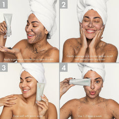 La texture du gommage Wishful pour visage et corps, exfoliante et confortable.