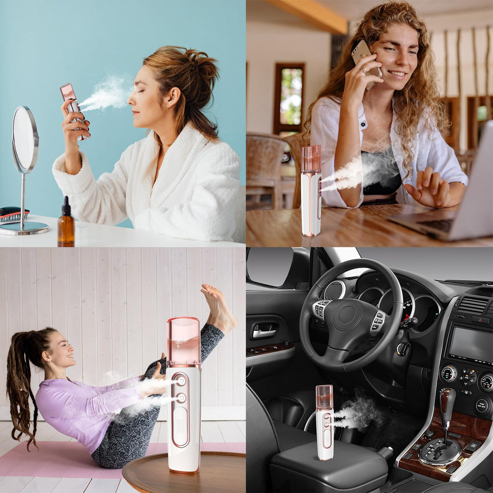 withthesun-brume-faciale-nano-tank-eau-visible-rose: contrôle du niveau d'eau