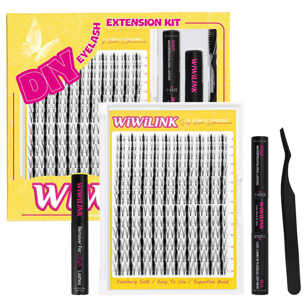 WiWiLINK kit-packaging: conditionnement soigné pour démarrer l’installation des cils clusters.