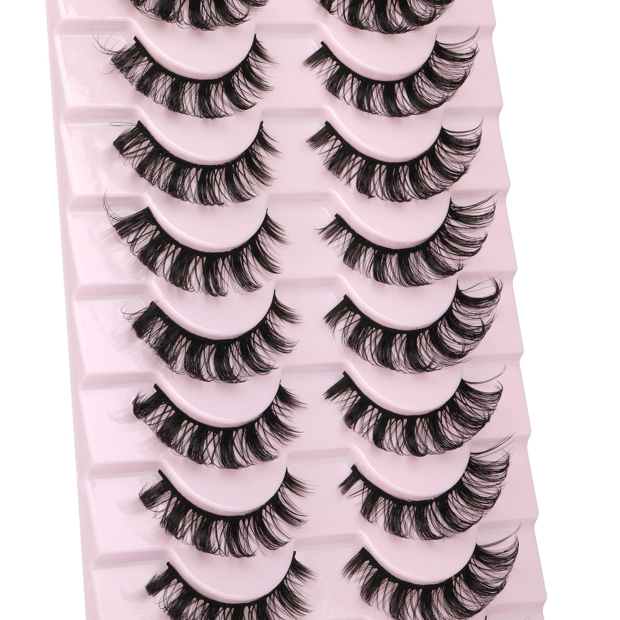 Faux cils 3D Wiwoseo, doux et léger pour un port confortable.