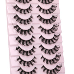 Faux cils 3D Wiwoseo, doux et léger pour un port confortable.