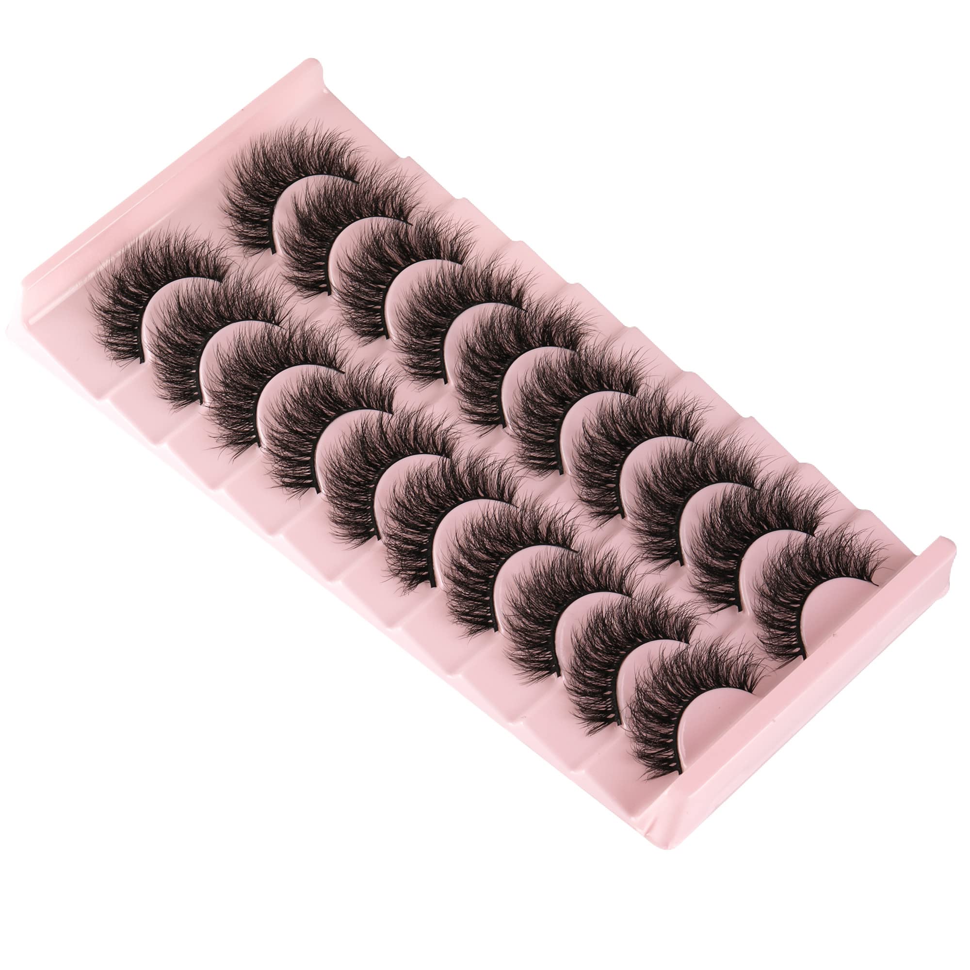 Cils 3D faits main wiwoseo pour un regard plus dense sans effort.