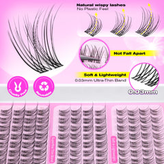 Extensions cils courbe en D naturel wiwoseo pour un volume discret.