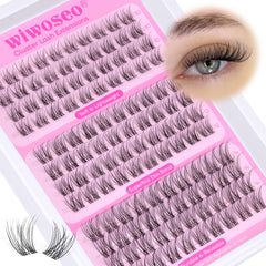 Cils invisibles wiwoseo 10-14 mm pour un regard naturel et personnalisable.