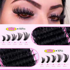Les clusters fairy wiwoseo cils 11-21mm permettent des styles variés.