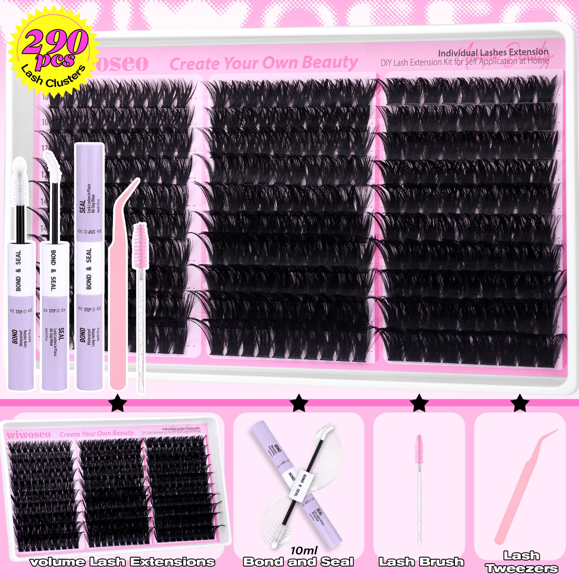 wiwoseo colle cils transparente: adhérence discrète pour une mise en beauté propre