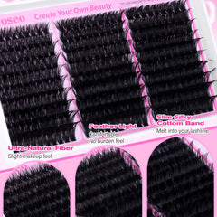 wiwoseo collection cils en D curly 80D-100D-120D: boucles réalistes pour plus d’impact
