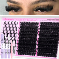 Le kit wiwoseo cils spikes 100d-120d offre un regard plus dense.