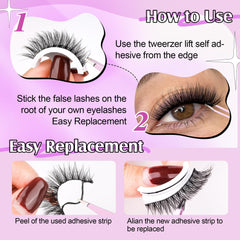 Regard naturel et wispy avec les cils Wiwoseo.