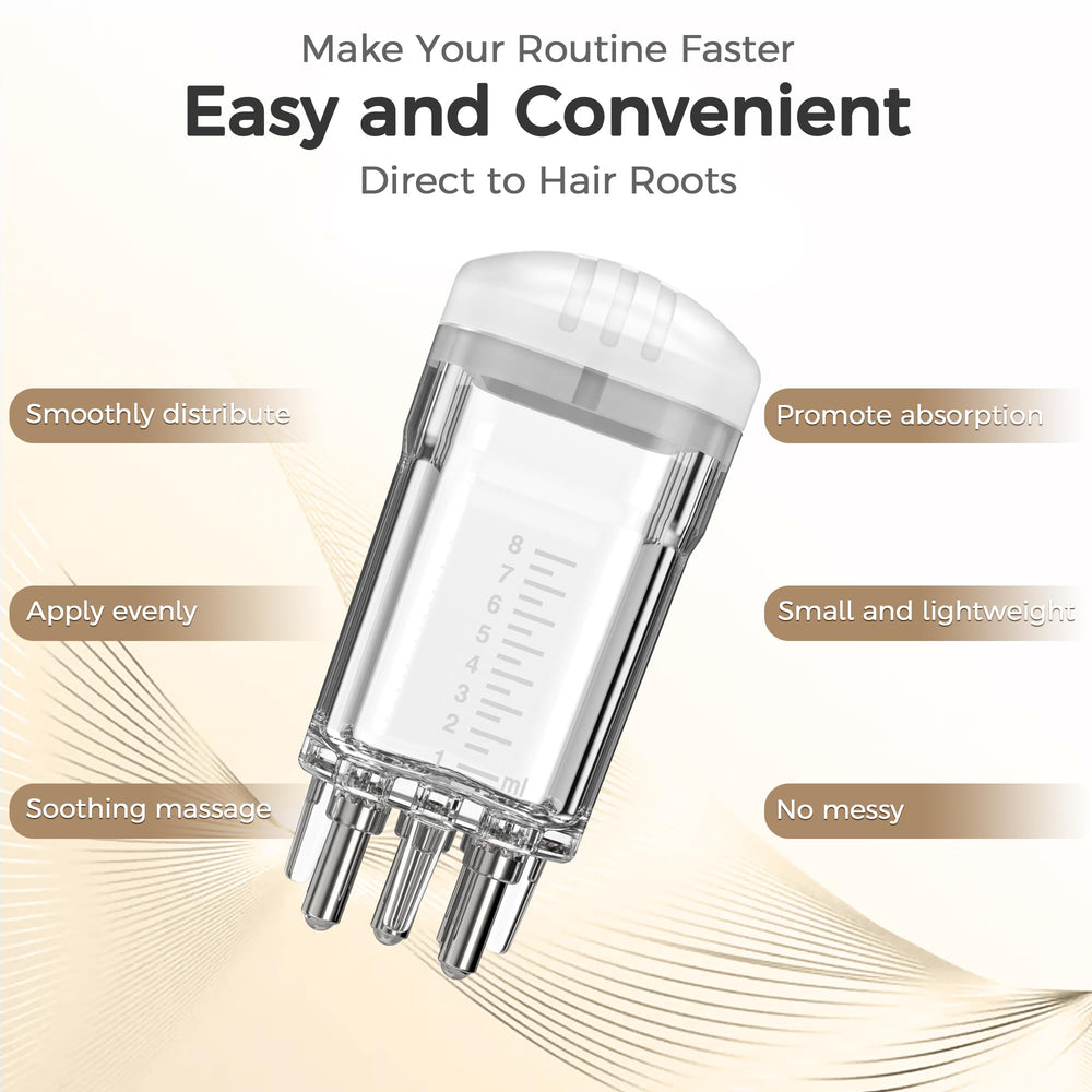 WL-YBOPRO applicateur minoxidil précision: applique directement sur les racines sans gaspillage.