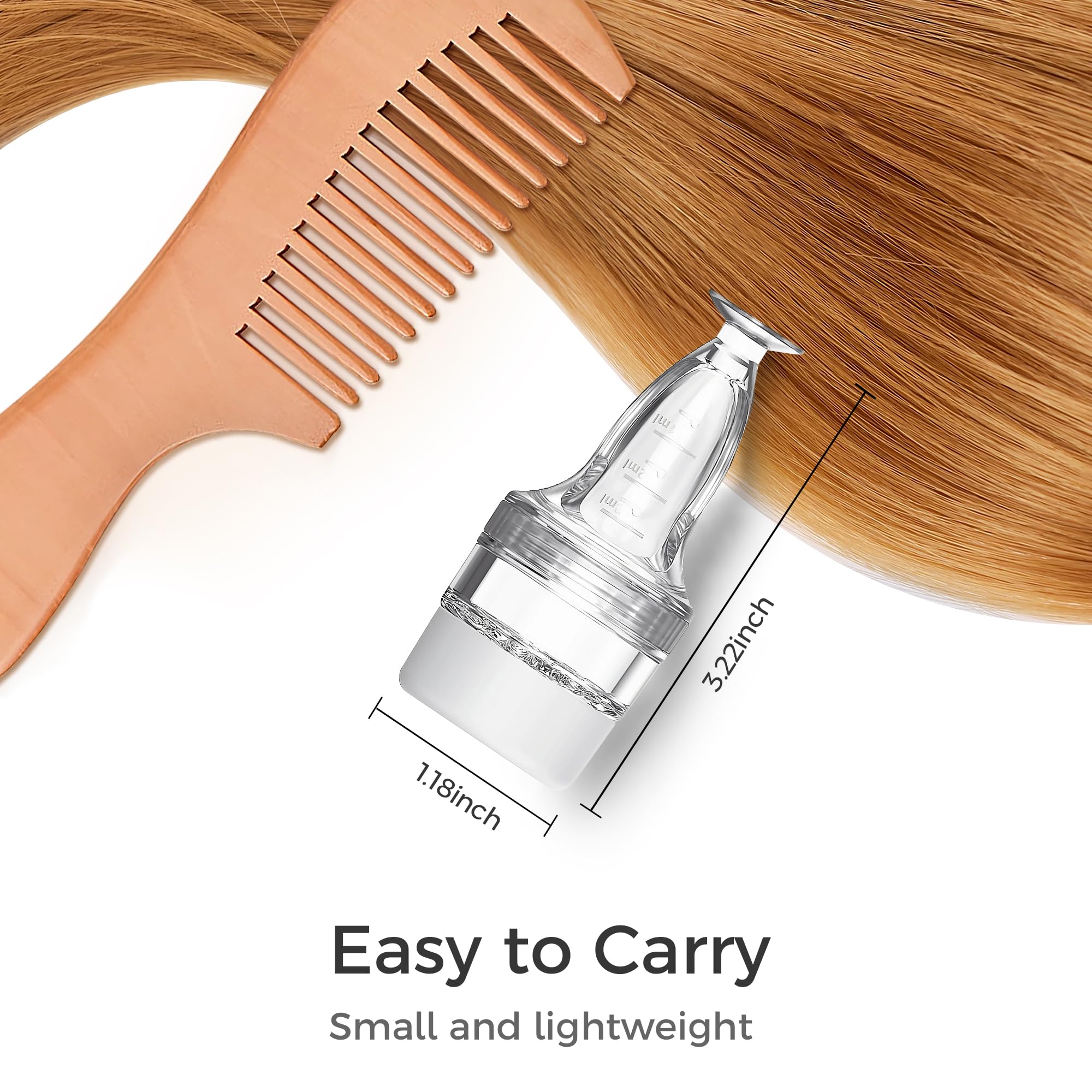 WL-YBOPRO Minoxidil Applicateur – compact et portable pour les voyages.