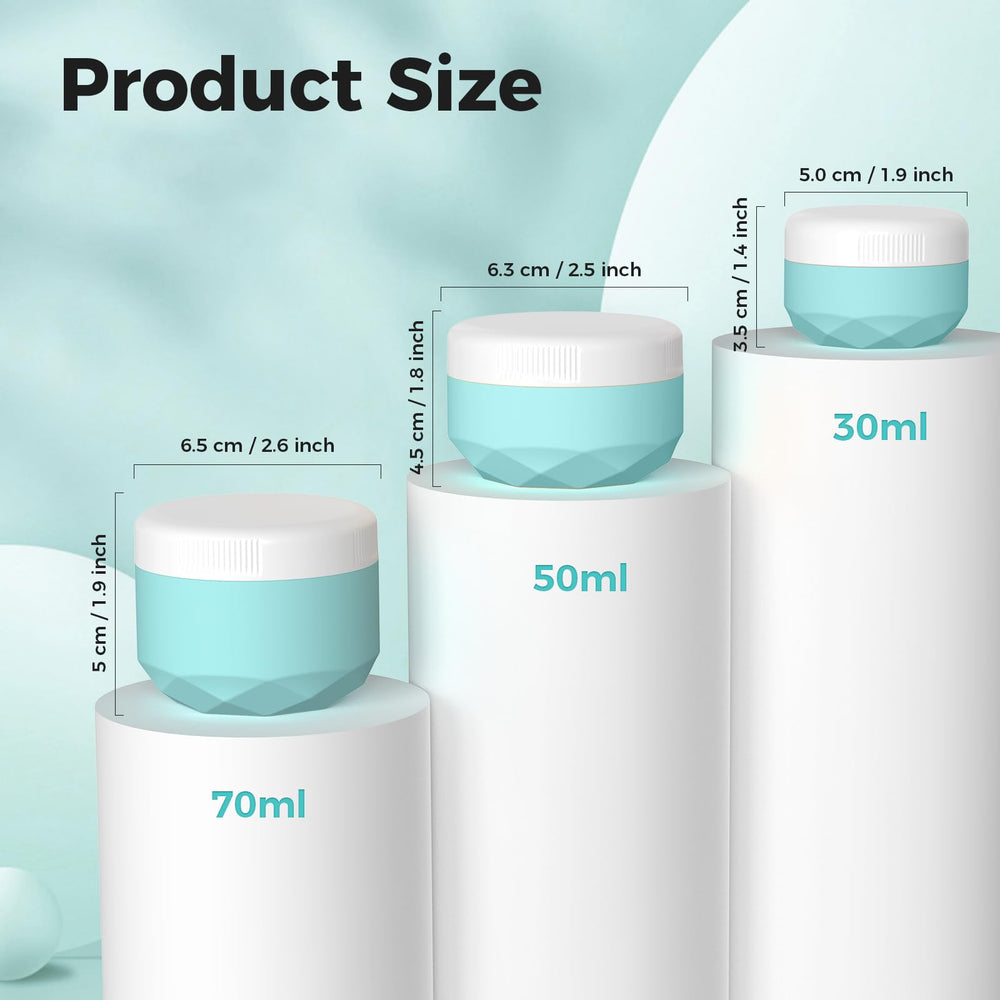Bocaux silicone WLEAD antifuite 1 oz, compact pour voyage