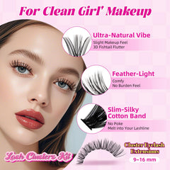 WLFRHD clusters-cils D-curl : texture réaliste et tenue légère pour un regard naturel.