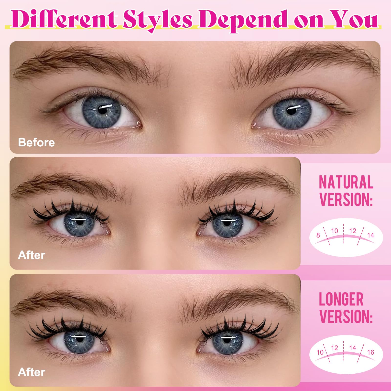 WLFRHD longueurs variées pour créer différents looks.