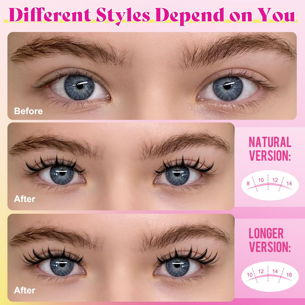 WLFRHD longueurs variées pour créer différents looks.