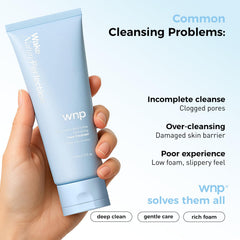 Texture mousse légère WNP Centella 4D Hyaluronic pour nettoyage doux