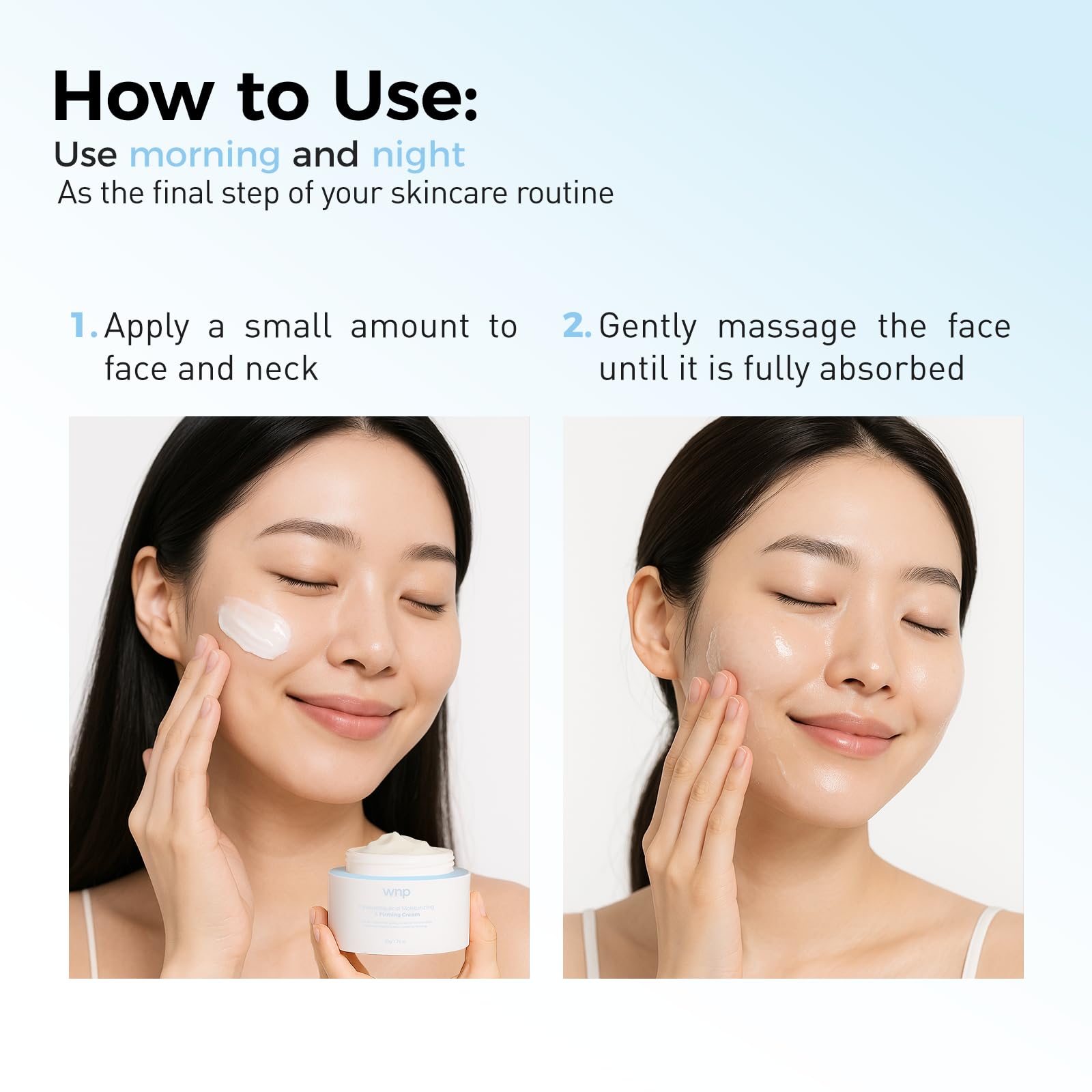 Crème WNP barrière cutanée: céramides renforcent la peau et réduisent la perte d’hydratation.