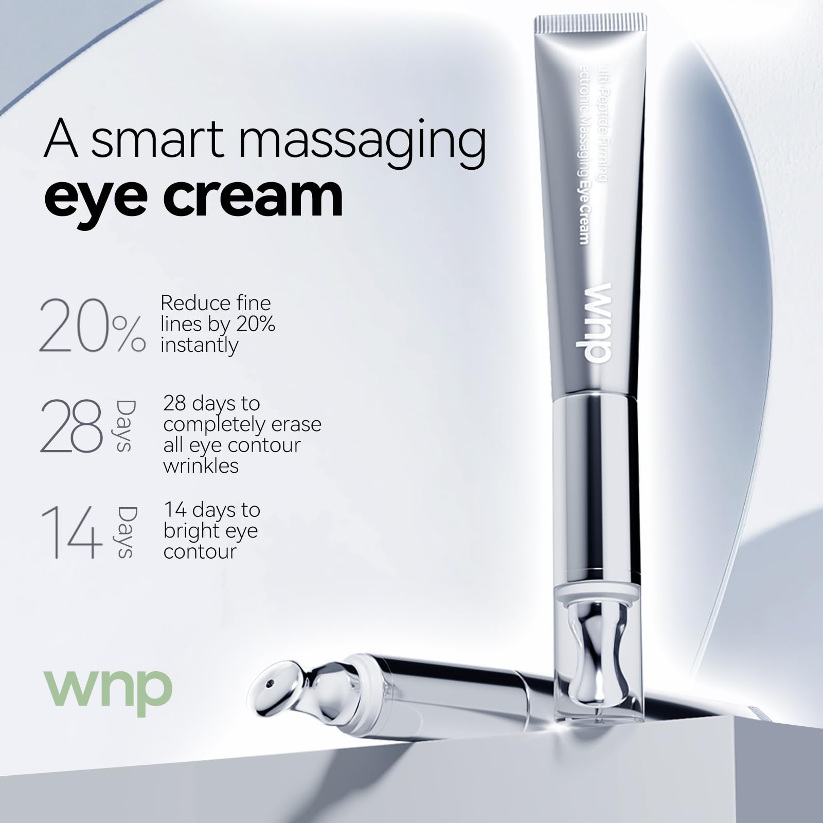 WNP Eye Cream reduces puffiness for smoother under eye skin.
