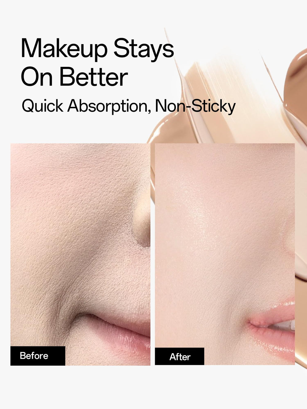 Base idéale sous crème ou maquillage pour un fini frais.