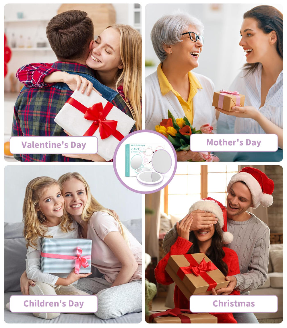 Miroir WOBSION cadeau beauté élégant pour mère ou passionnée de maquillage.