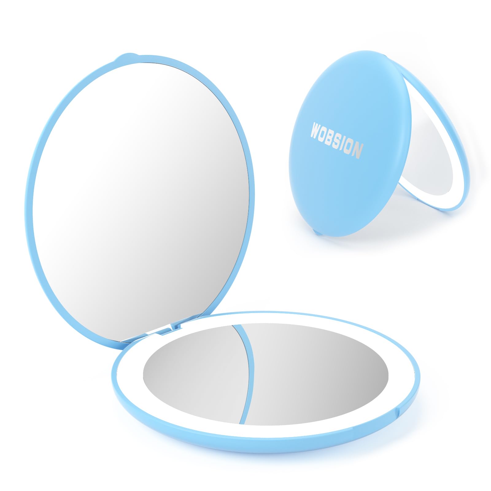 Miroir de voyage WOBSION 10x, détail précis pour le maquillage