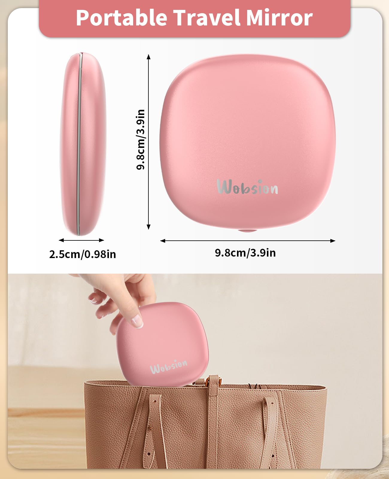 Miroir WOBSION cadeau prêt à offrir, emballage élégant