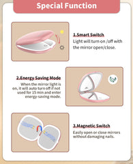 Miroir WOBSION mémoire lumineuse pour reprendre la même luminosité