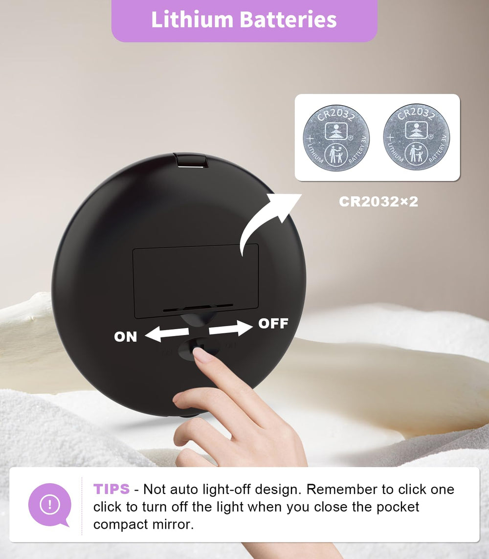 Miroir WOBSION dans un emballage cadeau beauté.