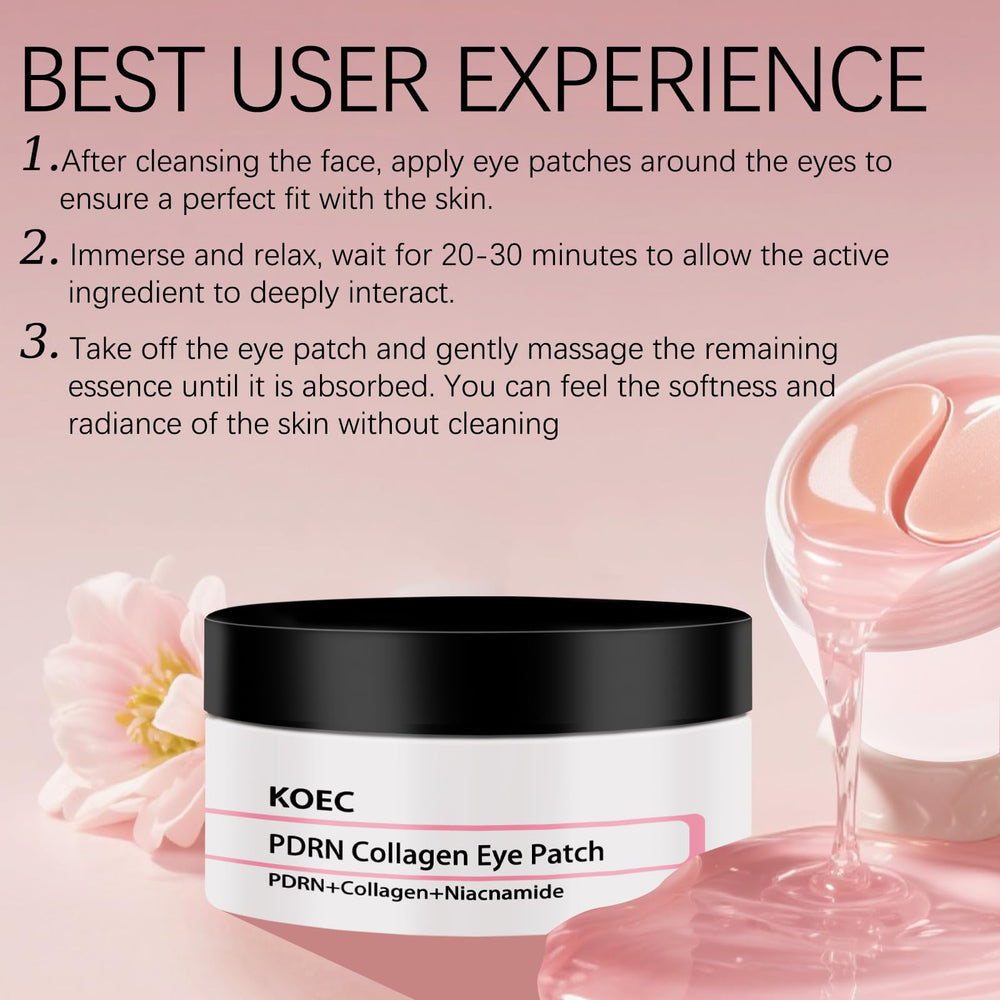 Patchs WOJJ à l’acide hyaluronique pour hydrater et lisser le contour des yeux.