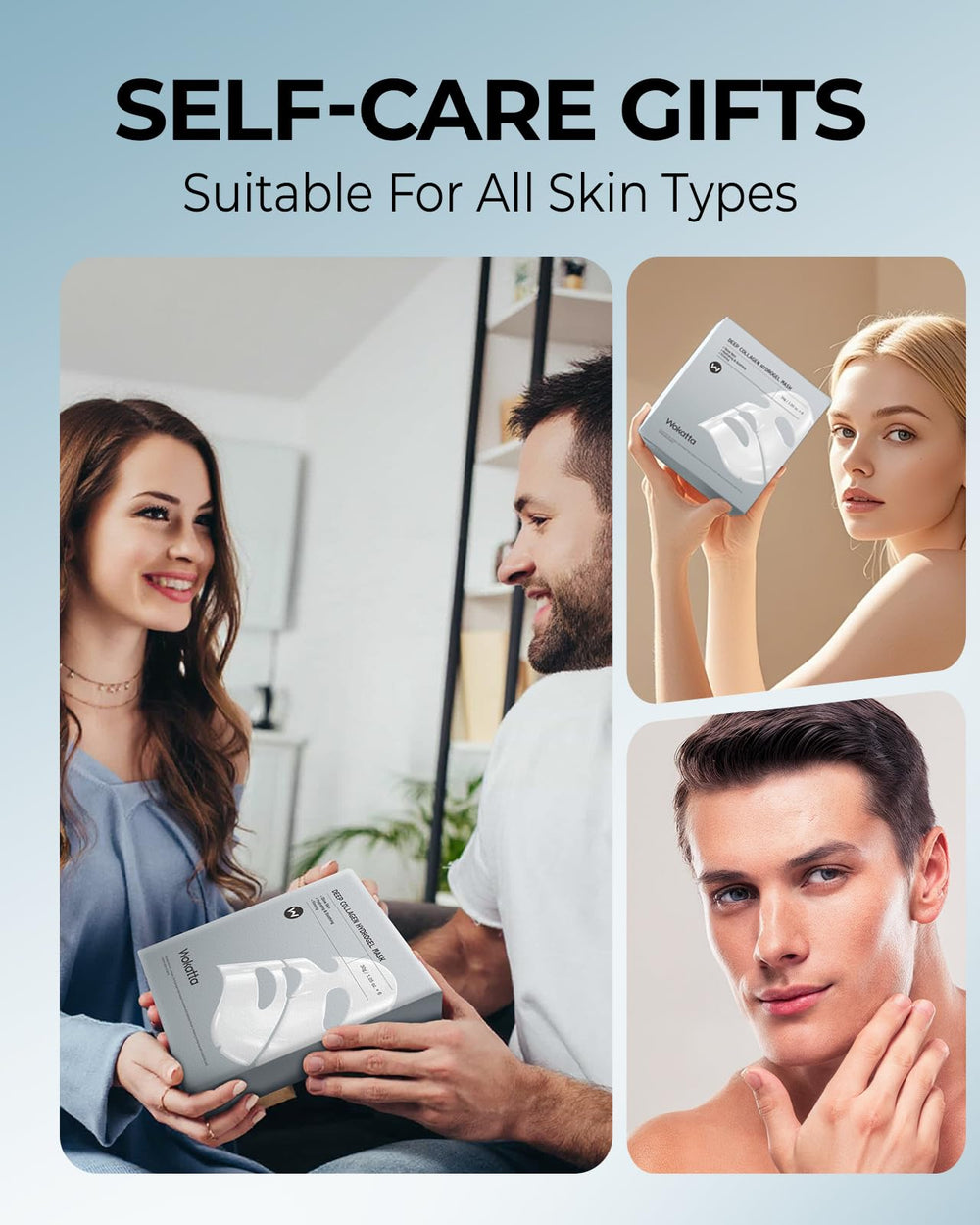 Wokatta Masque Collagene Bio – hydratation profonde et sensation de peau revitalisée au réveil.