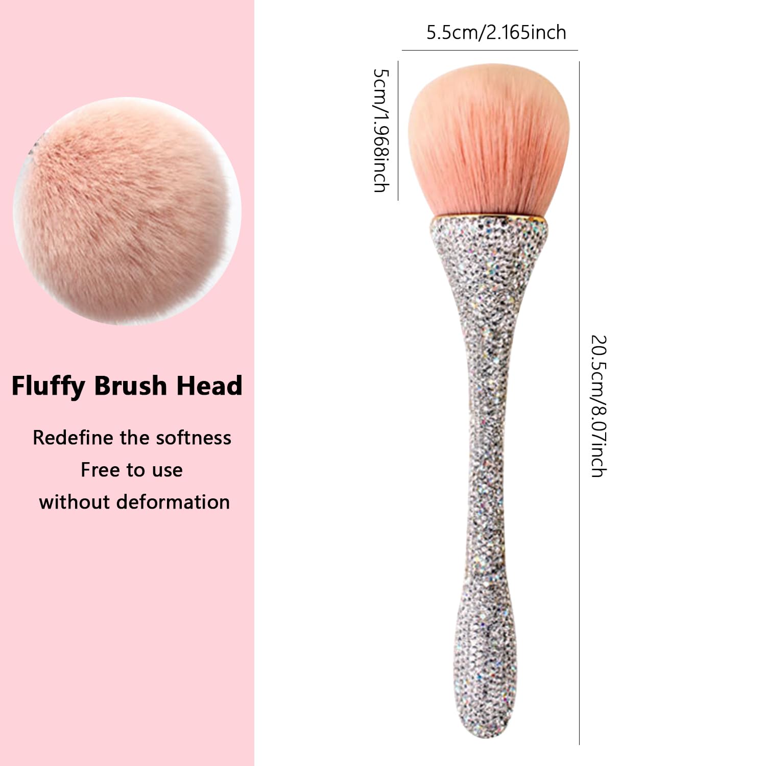 Brosse WOKOTO avec poils nylon doux nettoyage delicat des ongles