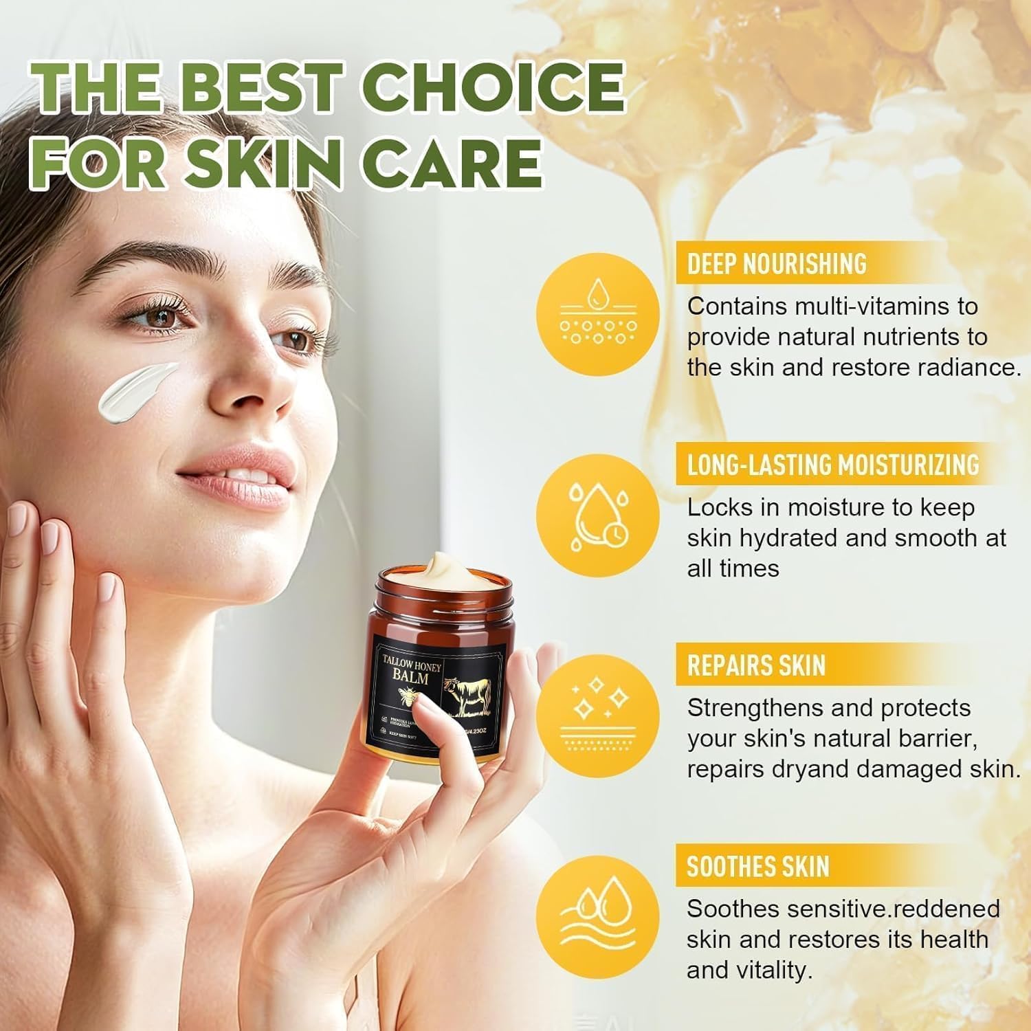 Application facile sur mains et visage avec crème naturelle WOMEIKI.