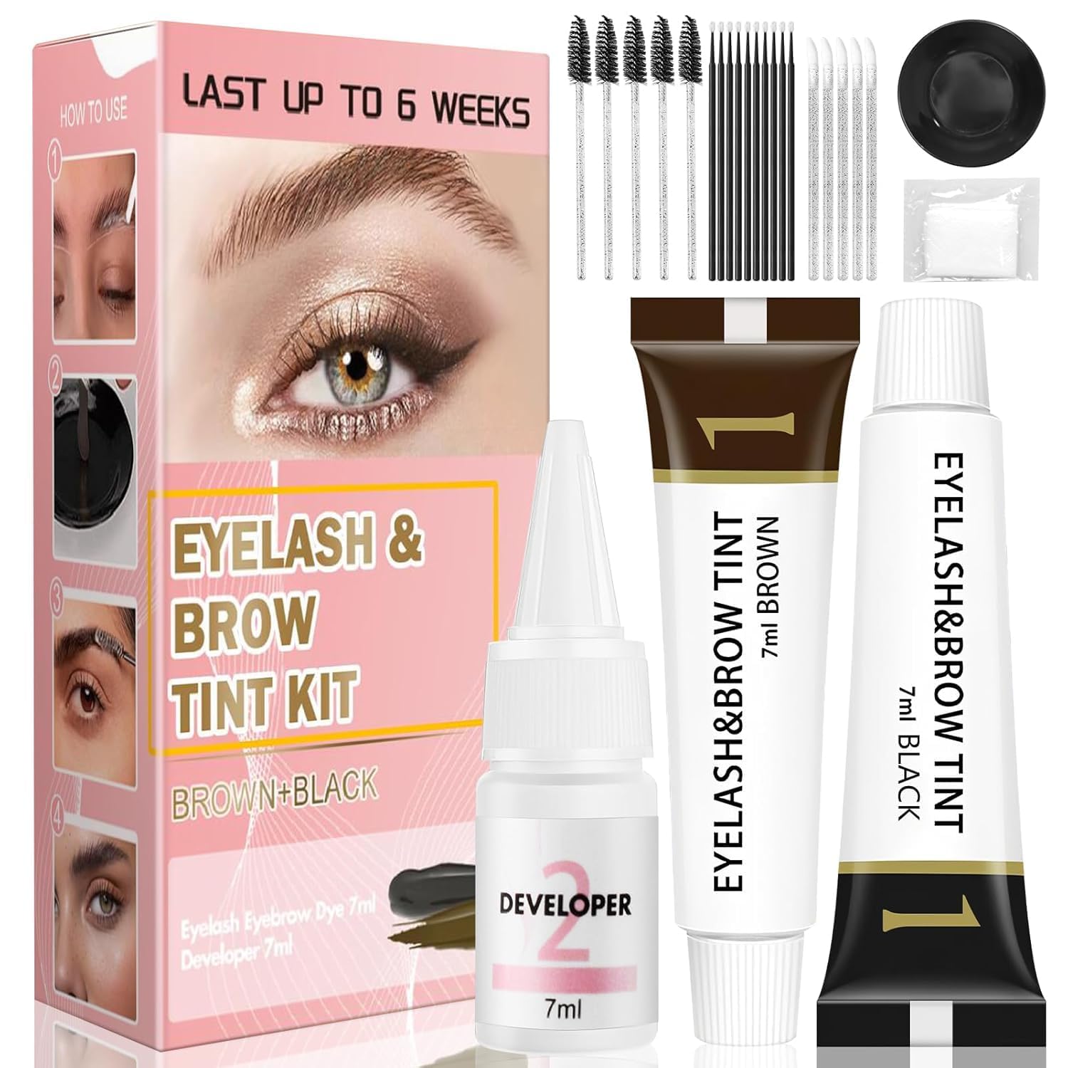 Kit WOMEIKI teinte naturellement cils et sourcils pour un regard défini