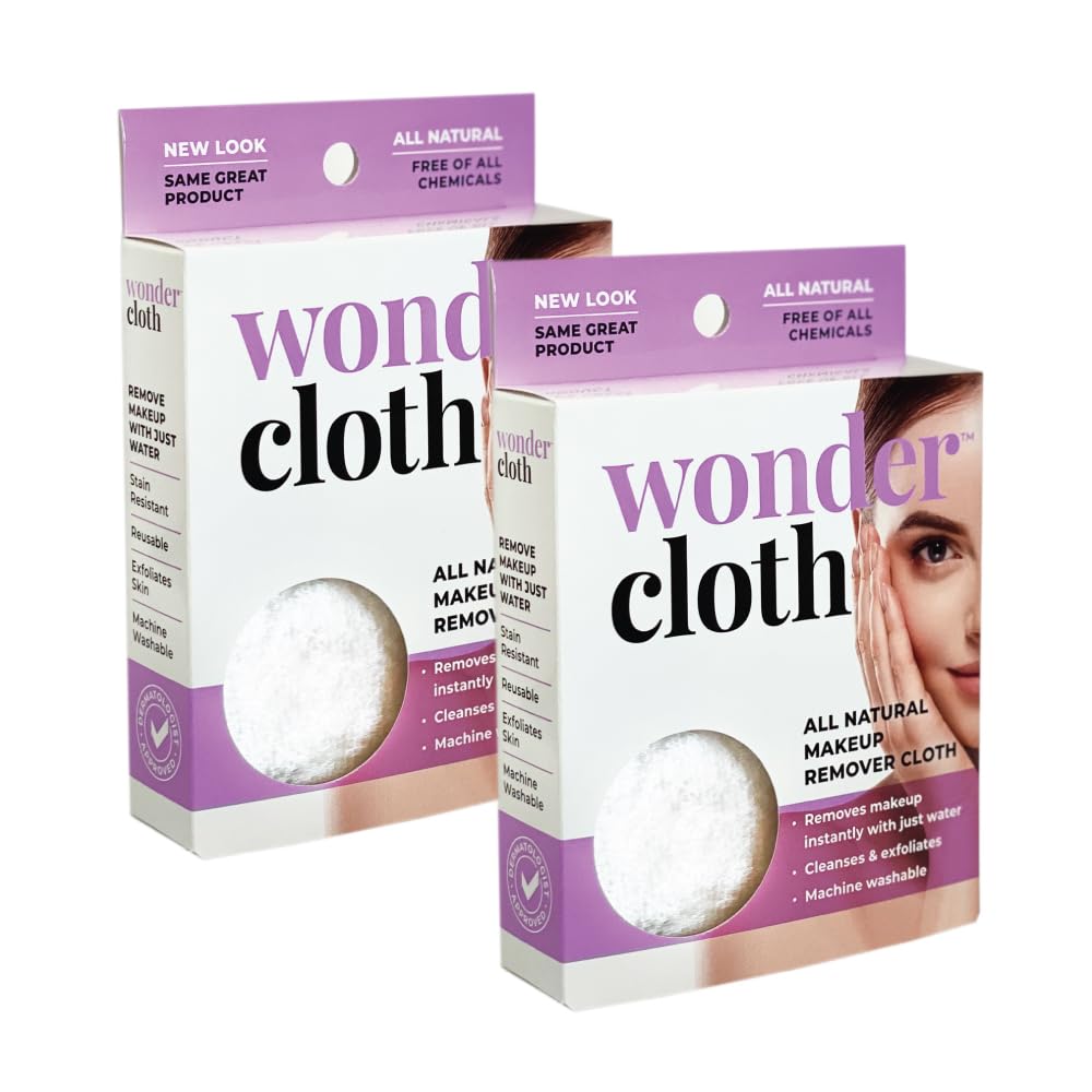 Wonder Cloth pack 2 démaquillage eau – élimine le maquillage facilement.