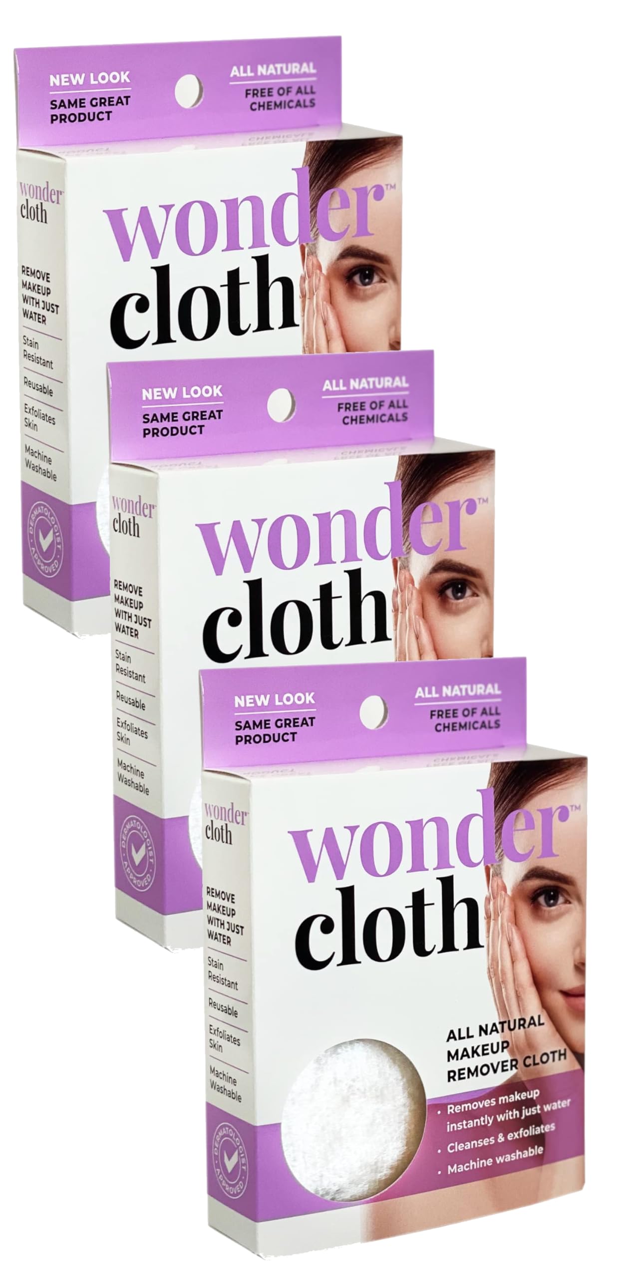 Wonder Cloth pack3 démaquillage naturel sans produits chimiques