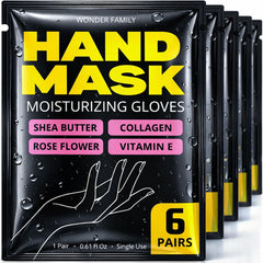 Wonder Family gants-mains-nuit-collagene : hydratation intensive pendant le sommeil.