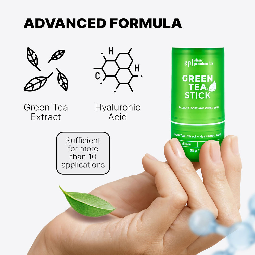WONDER FAMILY Masque thé vert bâton hydratant offrant fraîcheur et douceur