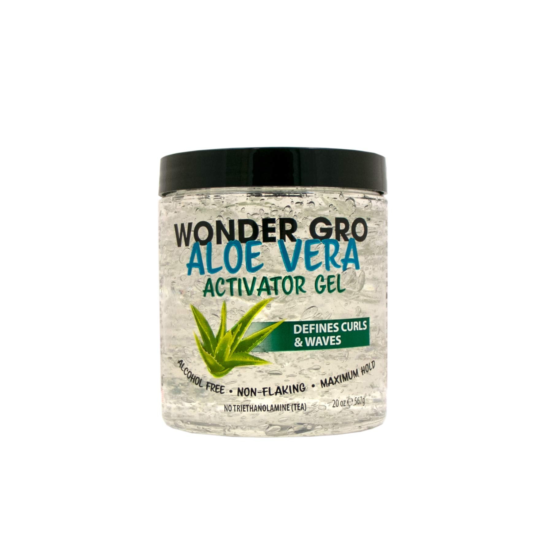 Wonder Gro Gel Activateur Aloe Vera – la bouteille prête à l’emploi pour coiffage précis.
