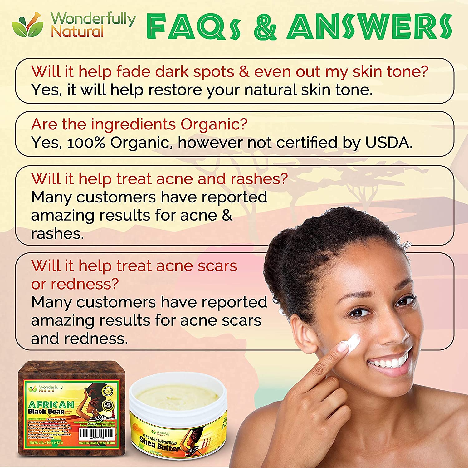 Wonderfully Natural – Utilisation visage et corps, routine douce sans produits agressifs.