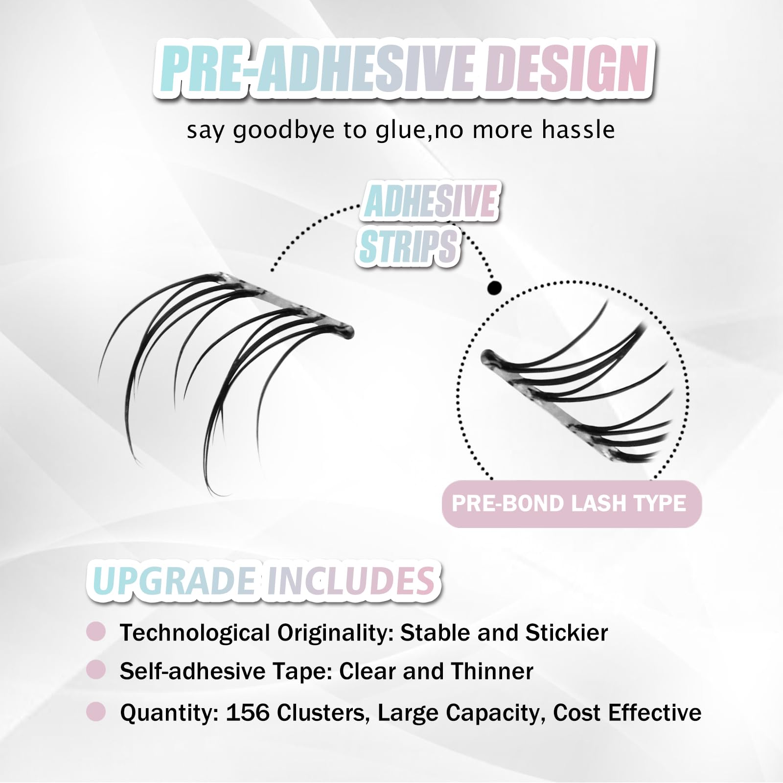 Cils inférieurs WONSIS 6 mm, longueur naturelle pour agrandir légèrement le regard.