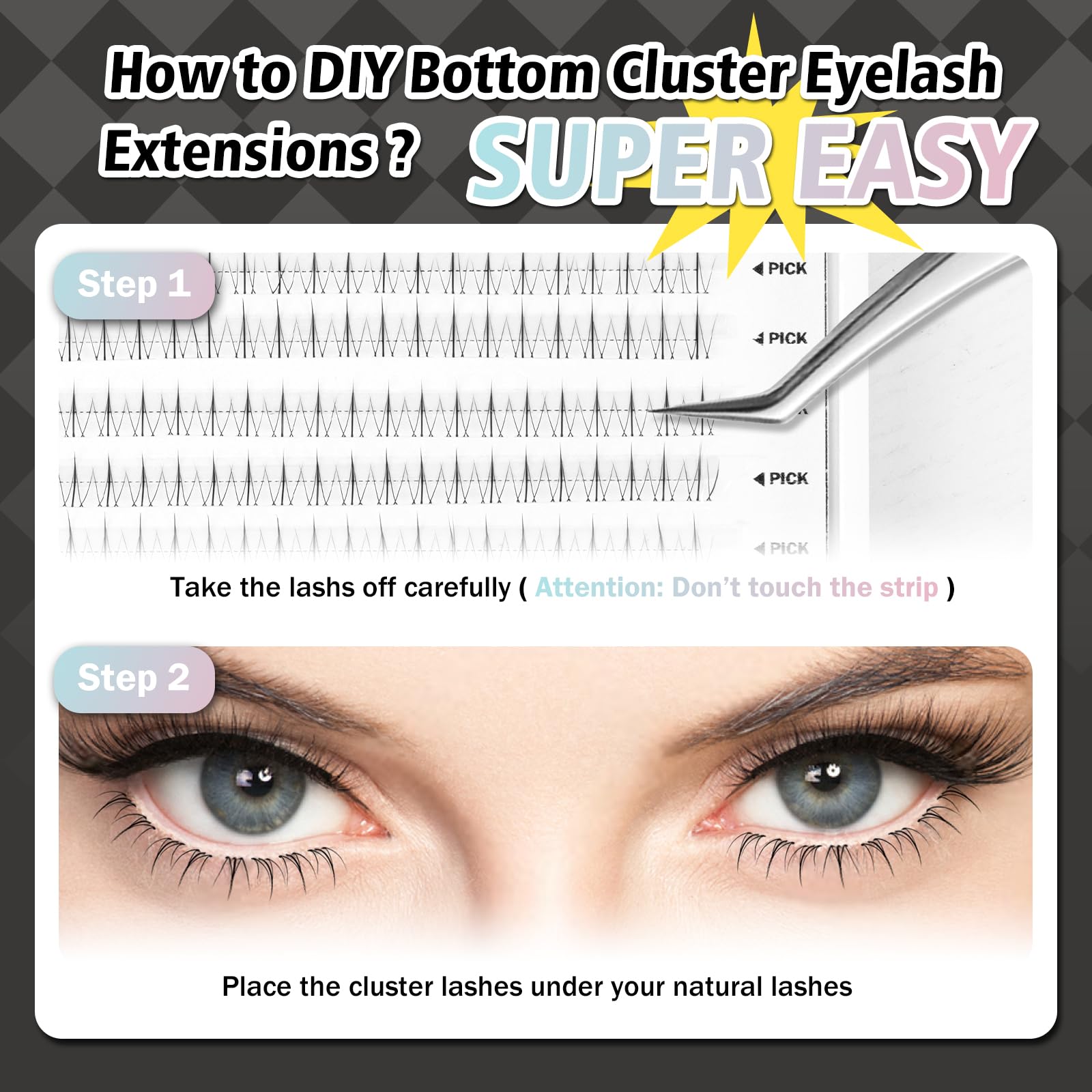 Regard naturel et quotidien avec les cils inférieurs WONSIS.