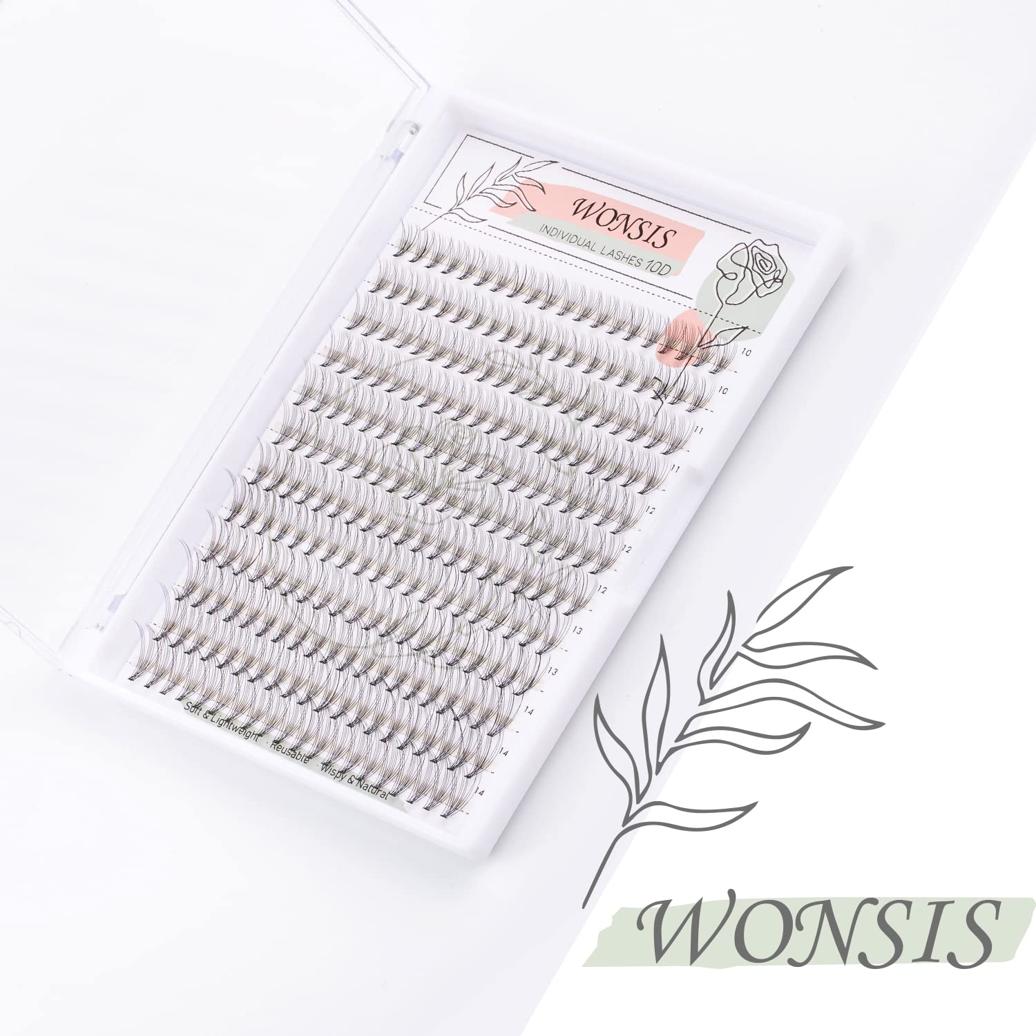 WONSIS cils adaptés professionnels et usage à domicile pour divers looks.