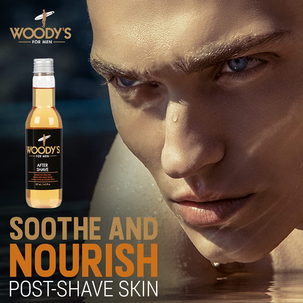 Woody's Aftershave Tonique — texture légère hydratante sans fini gras