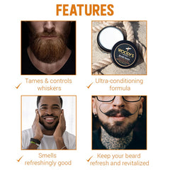 Coiffage flexible avec Woody's baume barbe sans rigidité