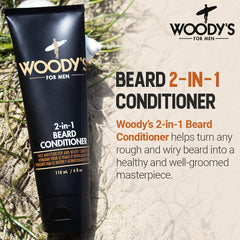 Woodys conditionneur barbe : application facile sur barbe et peau.
