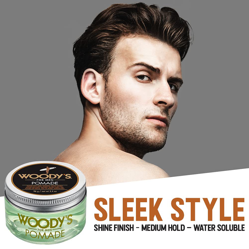Application rapide de la pommade Woody's d'argile pour un style net.