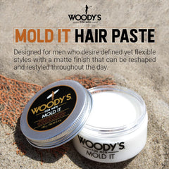 Woody's Mold It Matte: finition-matte pour un look discret et durable.