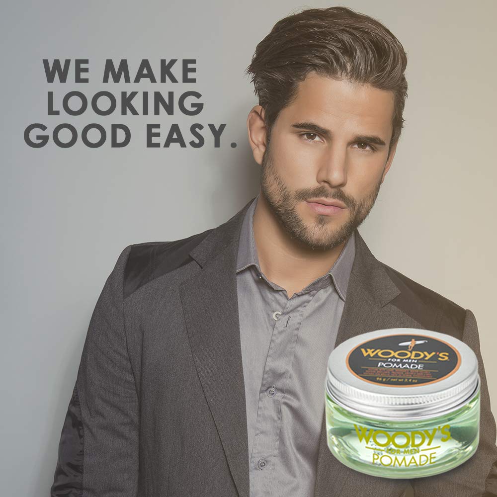 Woodys Pomade fini propre sans résidu ni flocons visibles