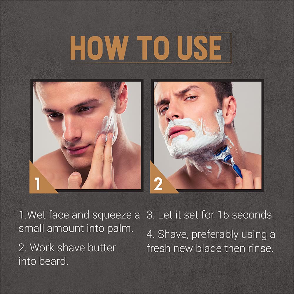 Beurre de rasage Woody's: adapté à tous types de peau, douceur même pour les peaux sensibles.